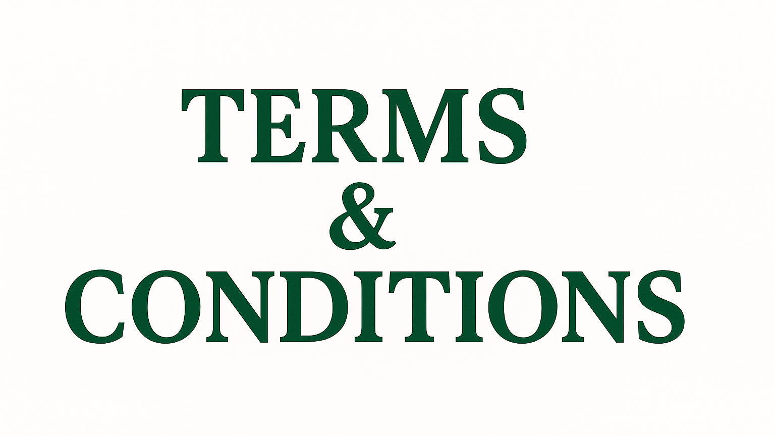 Terms conditions