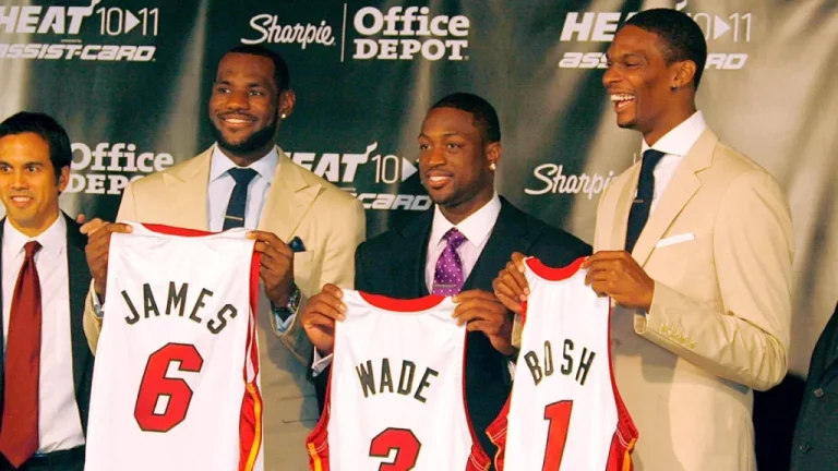 LeBron James, Dwyane Wade and Chris Bosh