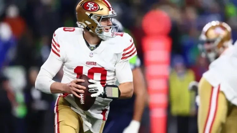 San Francisco 49ers quarterback Mac Jones